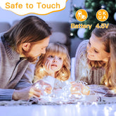 Fairy Lights 10m 100 LED Battery Operated with Timer – Cool White